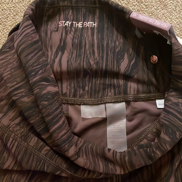 CALIA Women's Core Essential 7/8 Leggings in Faux Bois Cocoa Dreams Size… - Picture 9 of 10